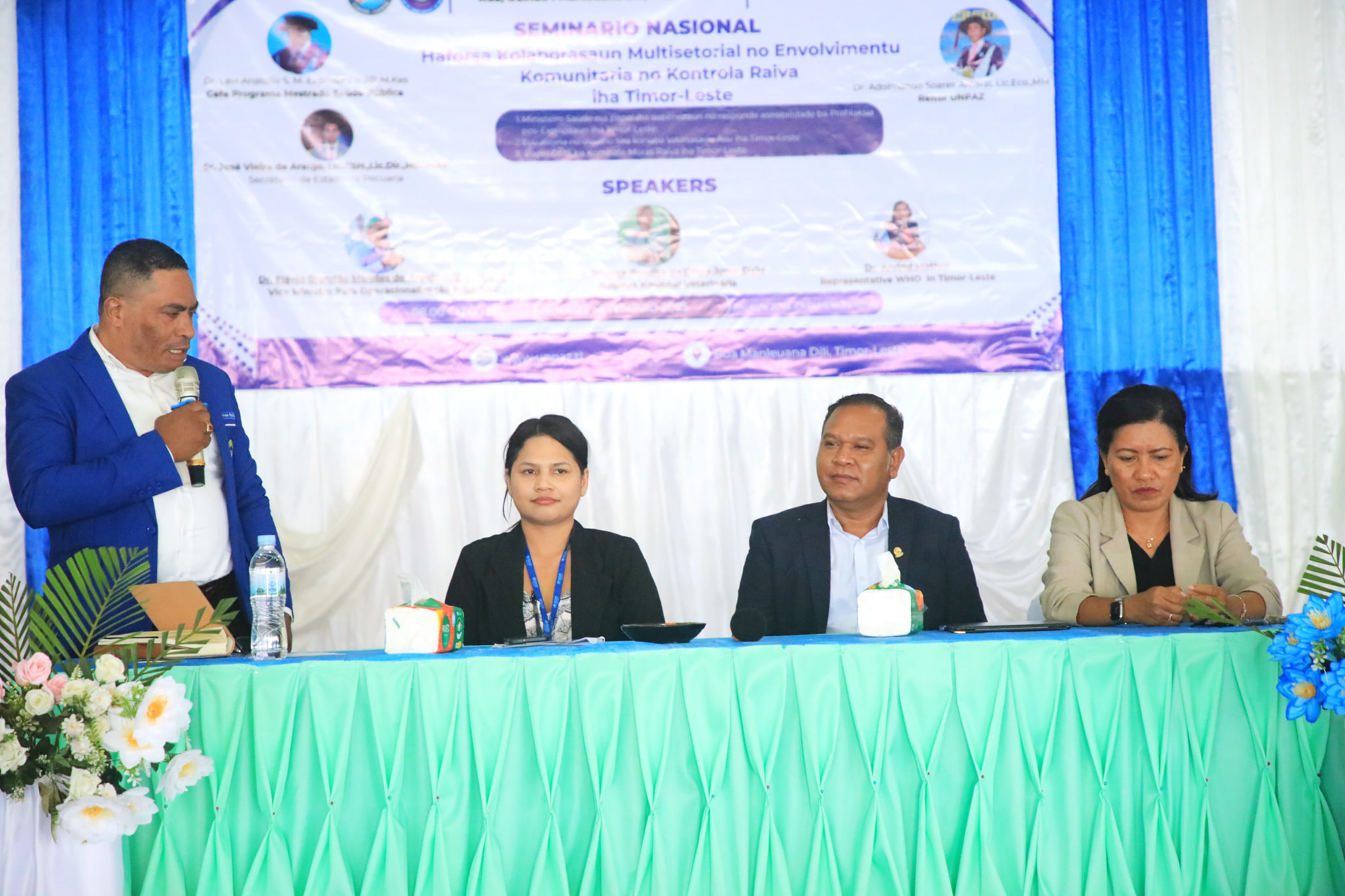 VMOH SAI ORADÓR PRINSIPÁL IHA SEMINÁRIU NASIONÁL NE'EBÉ ORGANIZA HUSI PROGRAMA ESTUDU MESTRADU SAÚDE PÚBLIKA